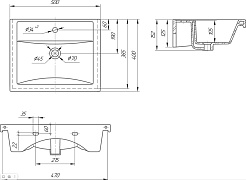 Vigo Мебель для ванной Geometry 2-500 белая/бетон – фотография-12
